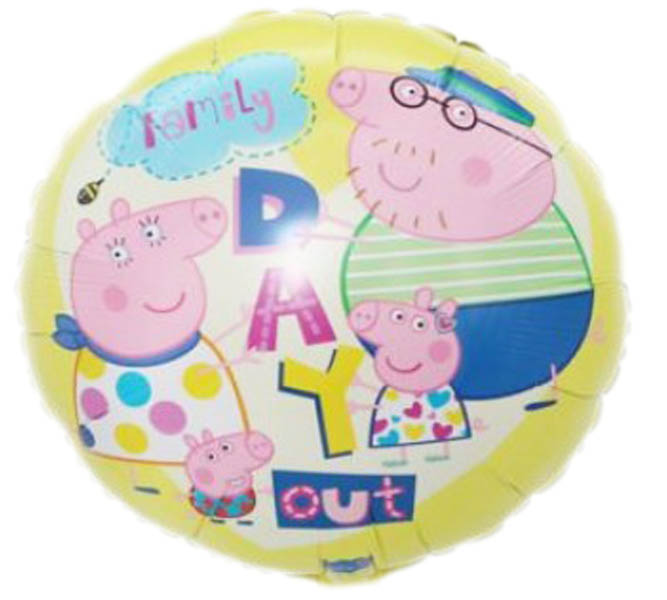 Peppa Pig Family Day Yellow Balloon